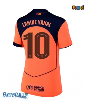 Barcelona Lamine Yamal #10 Tricou Fotbal Replică 2025-26 Femei Treilea